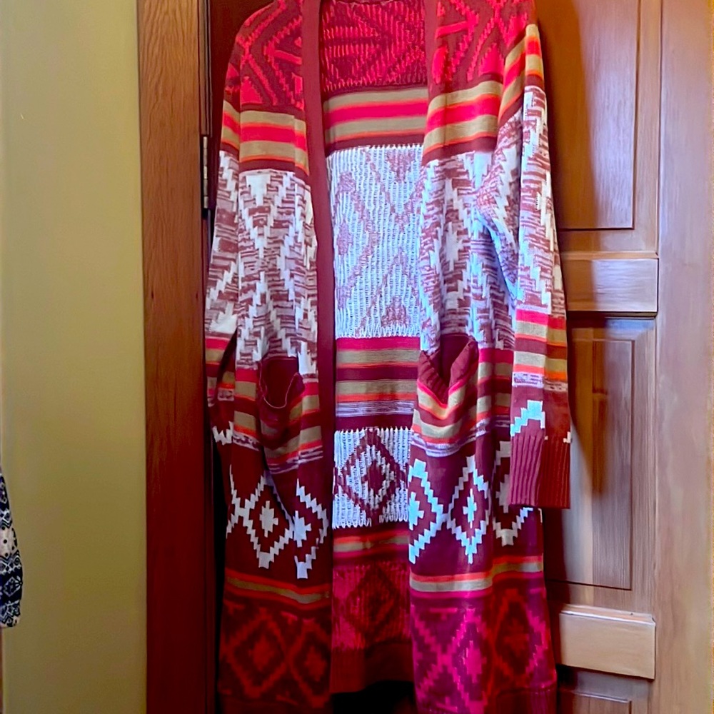 Long Aztec sweater xl